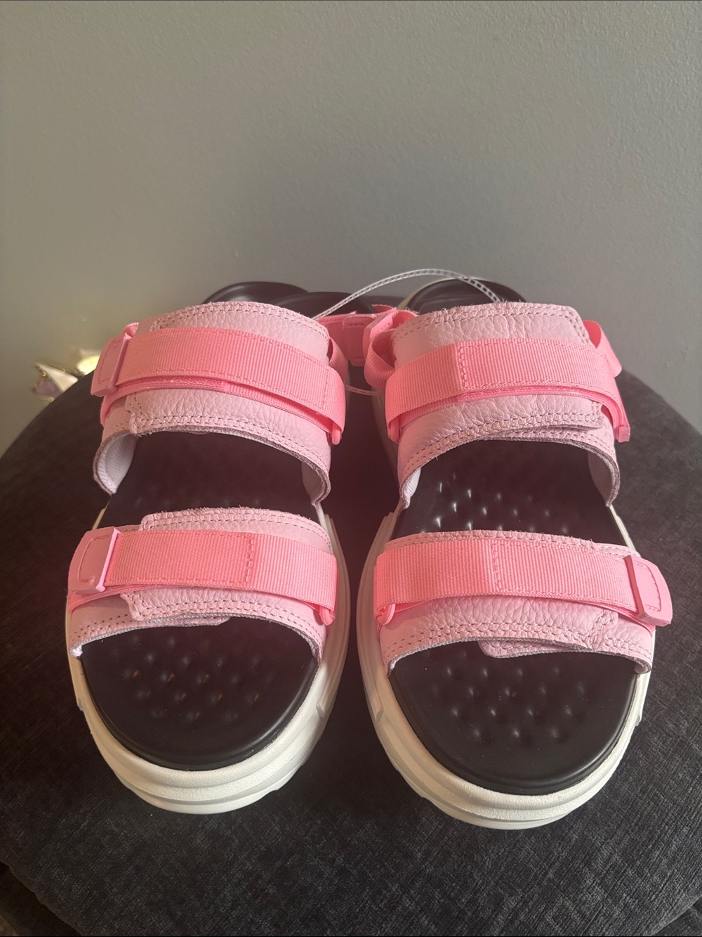 Converse Pink Hook-and-Loop Platform Women’s Sandals